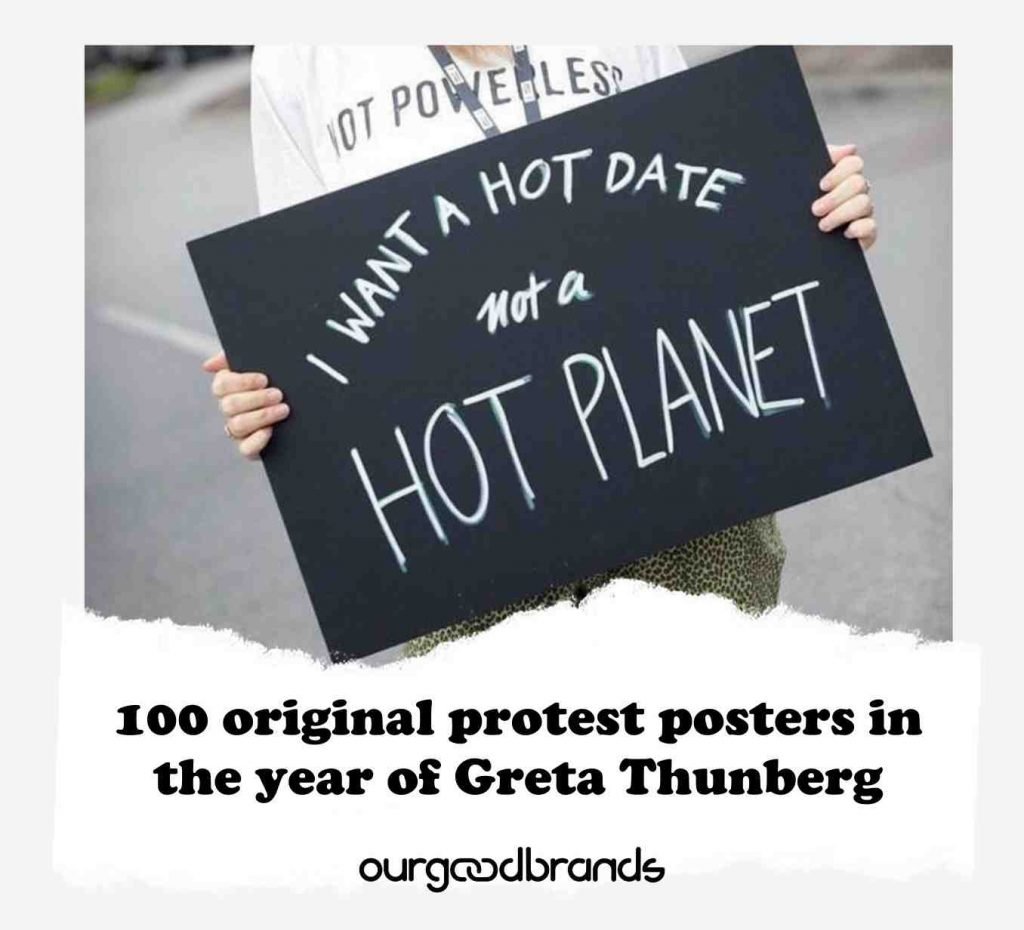 100 original protest posters in the year of Greta Thunberg