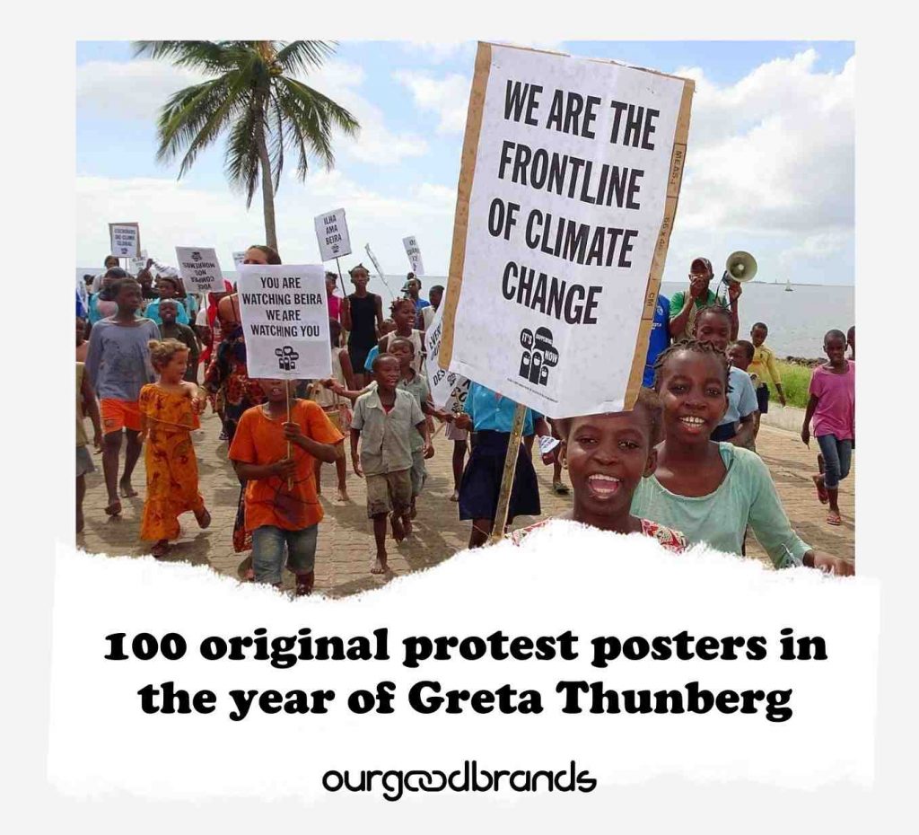 100 original protest posters in the year of Greta Thunberg
