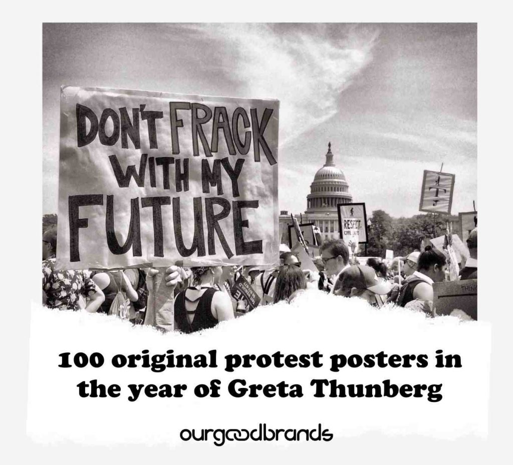 100 original protest posters in the year of Greta Thunberg