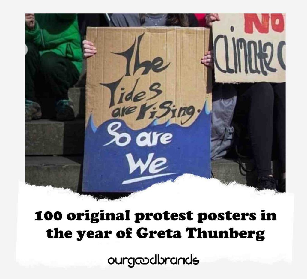 100 original protest posters in the year of Greta Thunberg