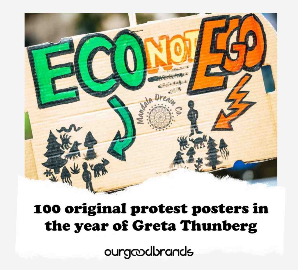 100 original protest posters in the year of Greta Thunberg