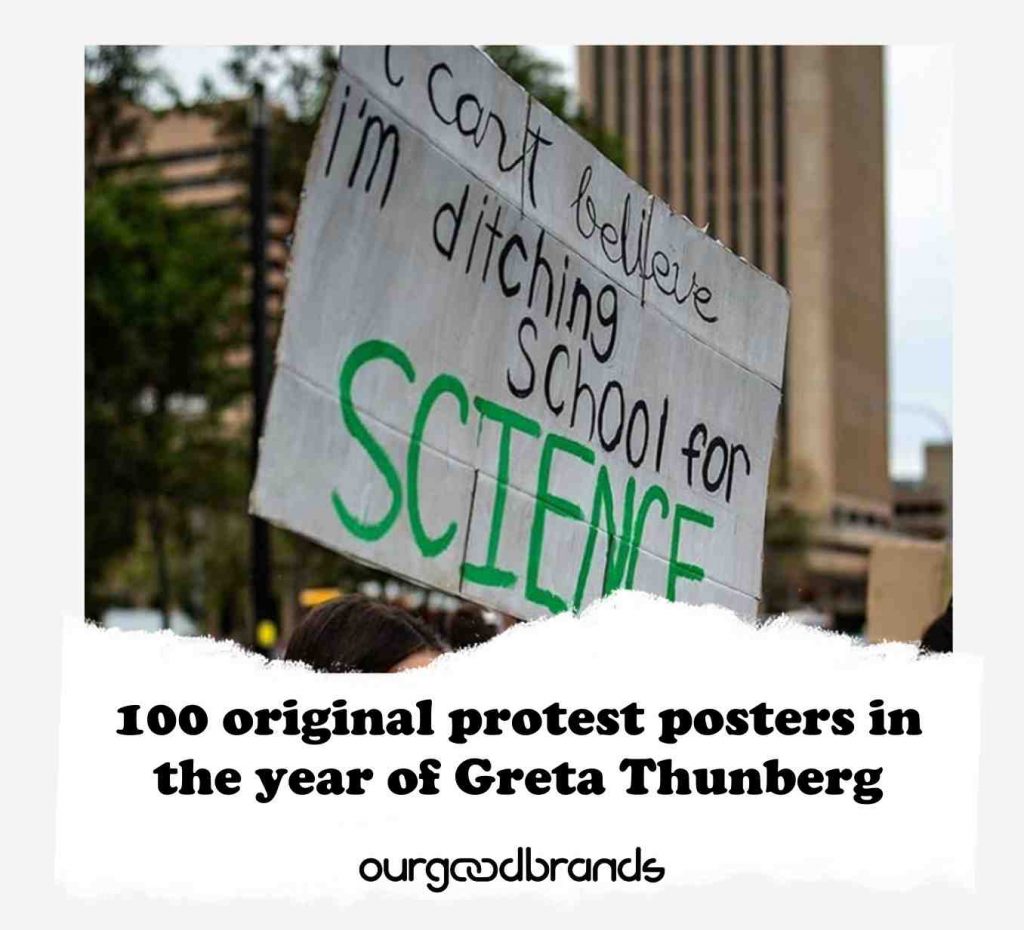100 original protest posters in the year of Greta Thunberg