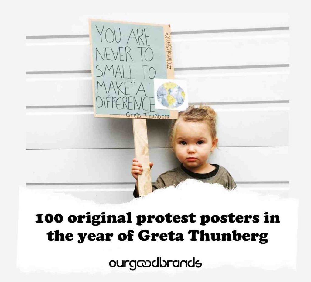 100 original protest posters in the year of Greta Thunberg