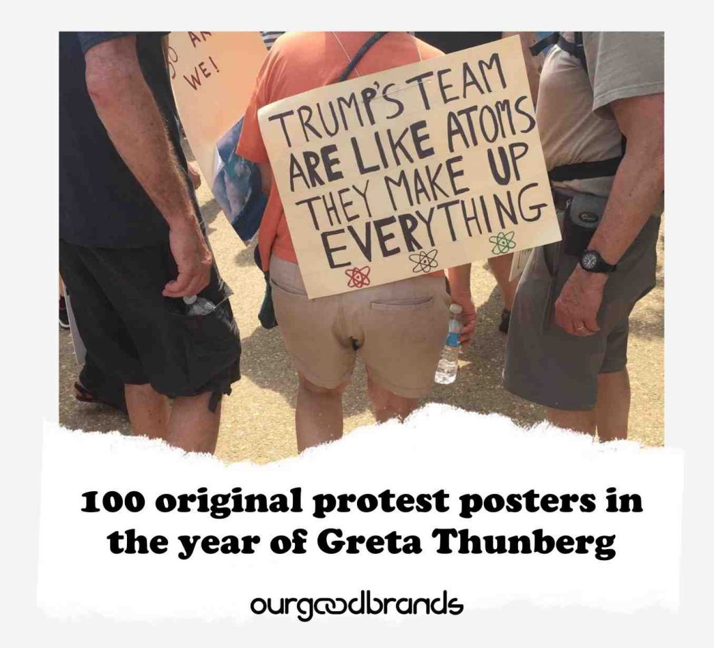 100 original protest posters in the year of Greta Thunberg