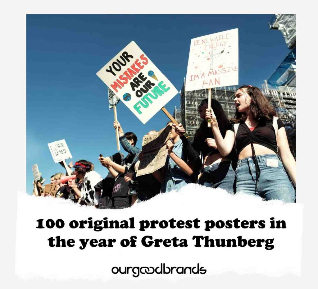 100 original protest posters in the year of Greta Thunberg