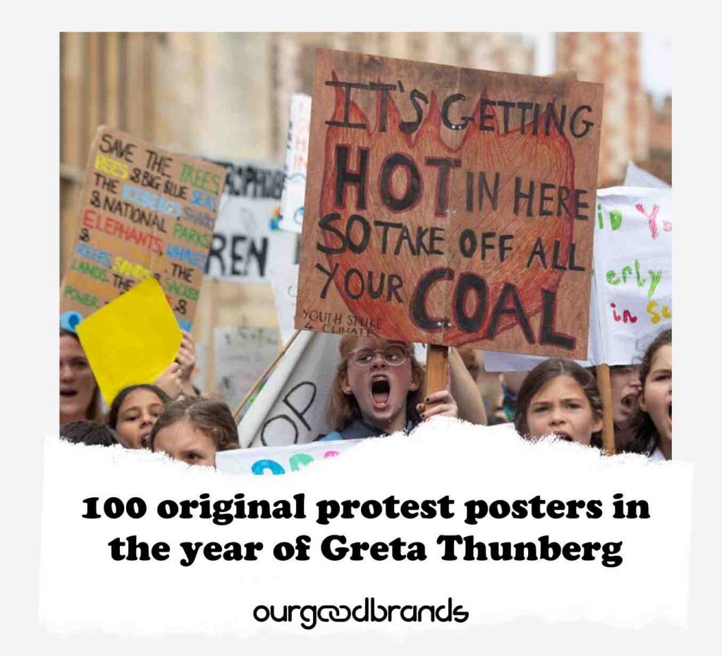 100 original protest posters in the year of Greta Thunberg