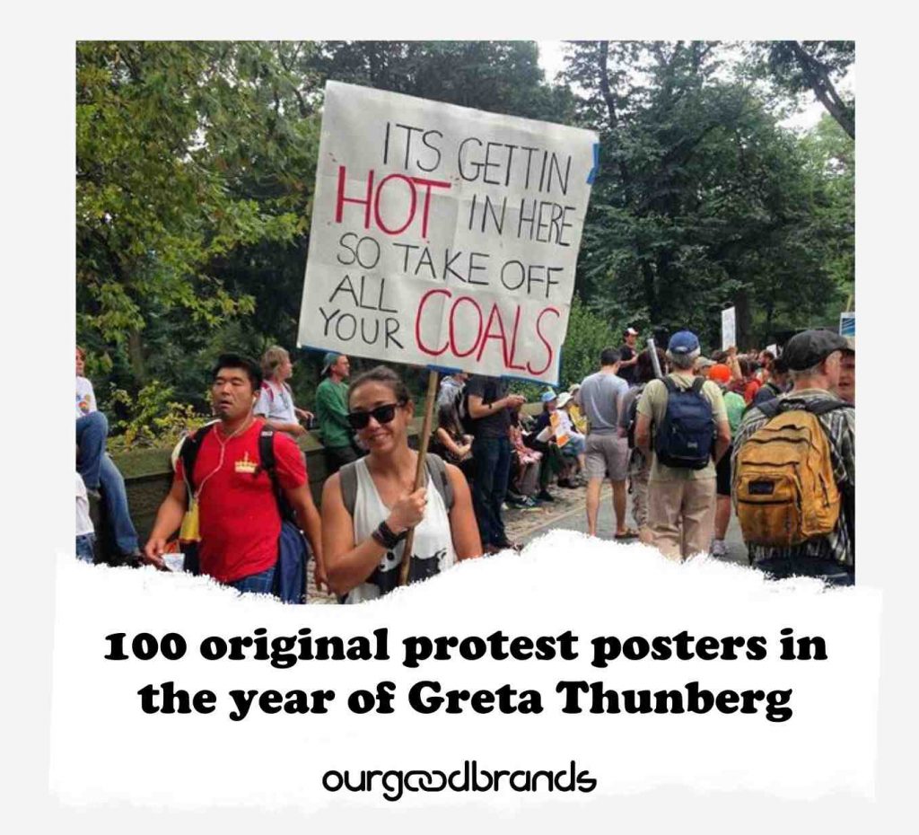 100 original protest posters in the year of Greta Thunberg