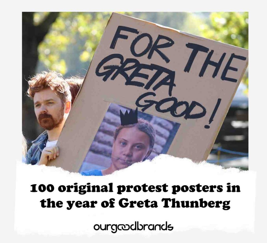 100 original protest posters in the year of Greta Thunberg