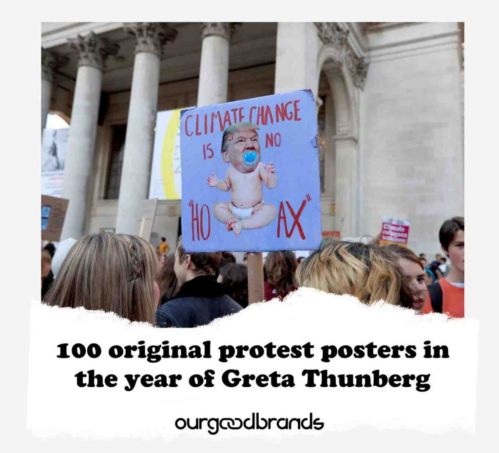 100 original protest posters in the year of Greta Thunberg