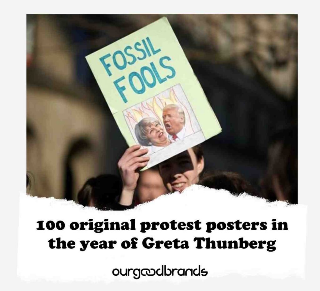 100 original protest posters in the year of Greta Thunberg