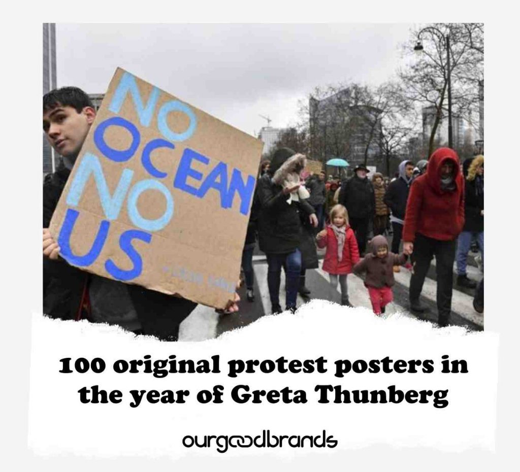 100 original protest posters in the year of Greta Thunberg