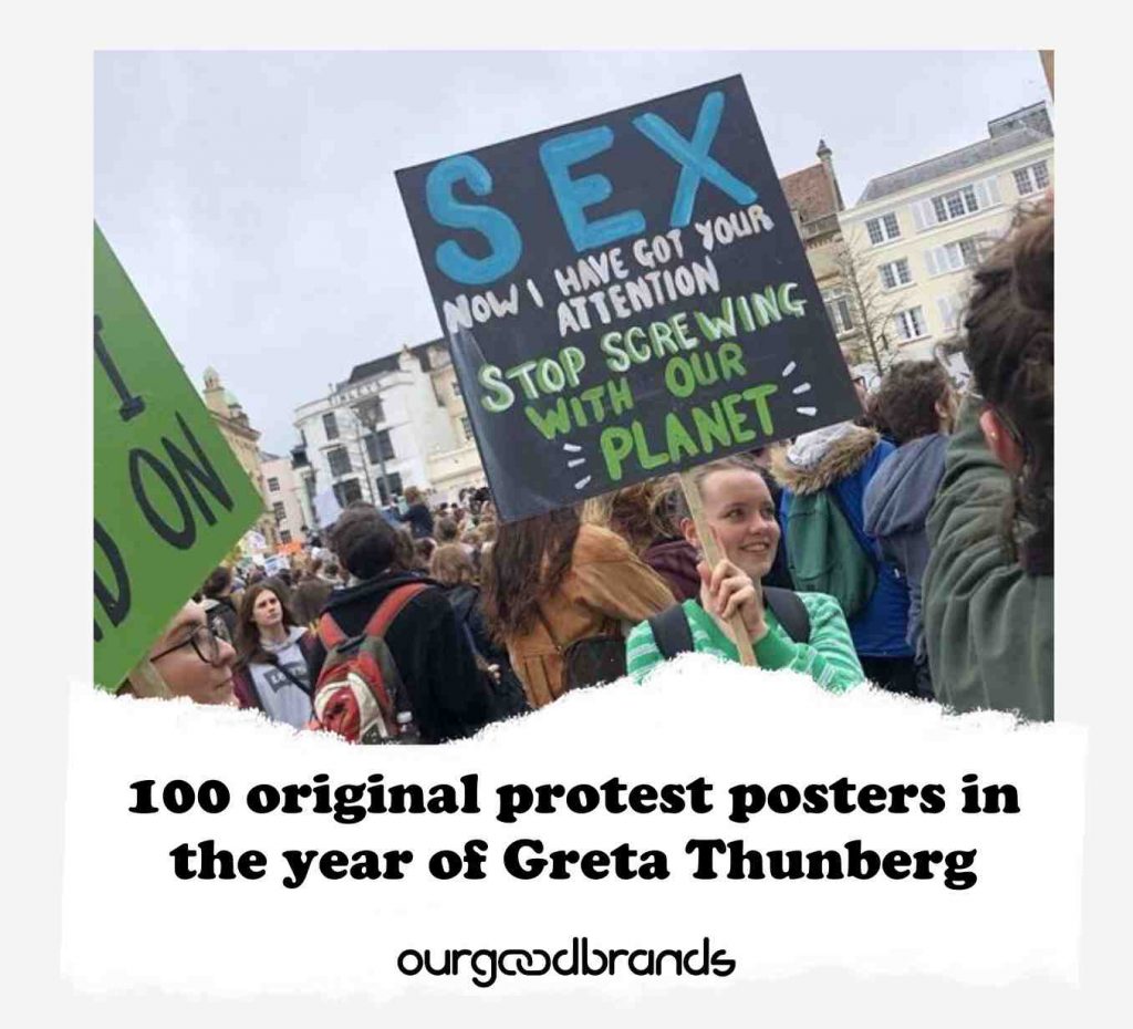 100 original protest posters in the year of Greta Thunberg