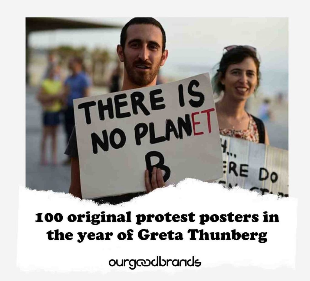 100 original protest posters in the year of Greta Thunberg