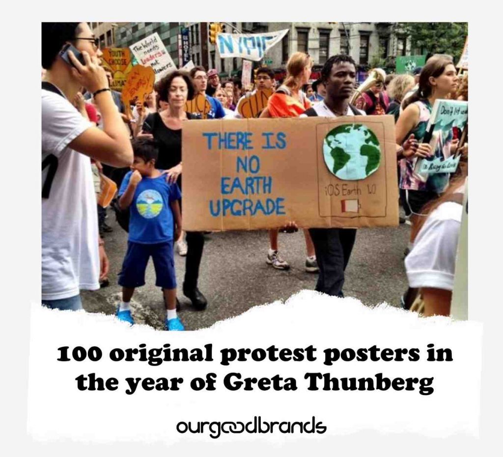 100 original protest posters in the year of Greta Thunberg