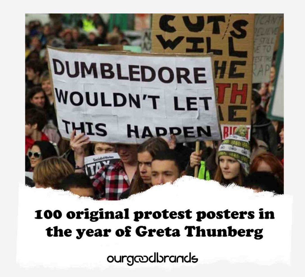 100 original protest posters in the year of Greta Thunberg