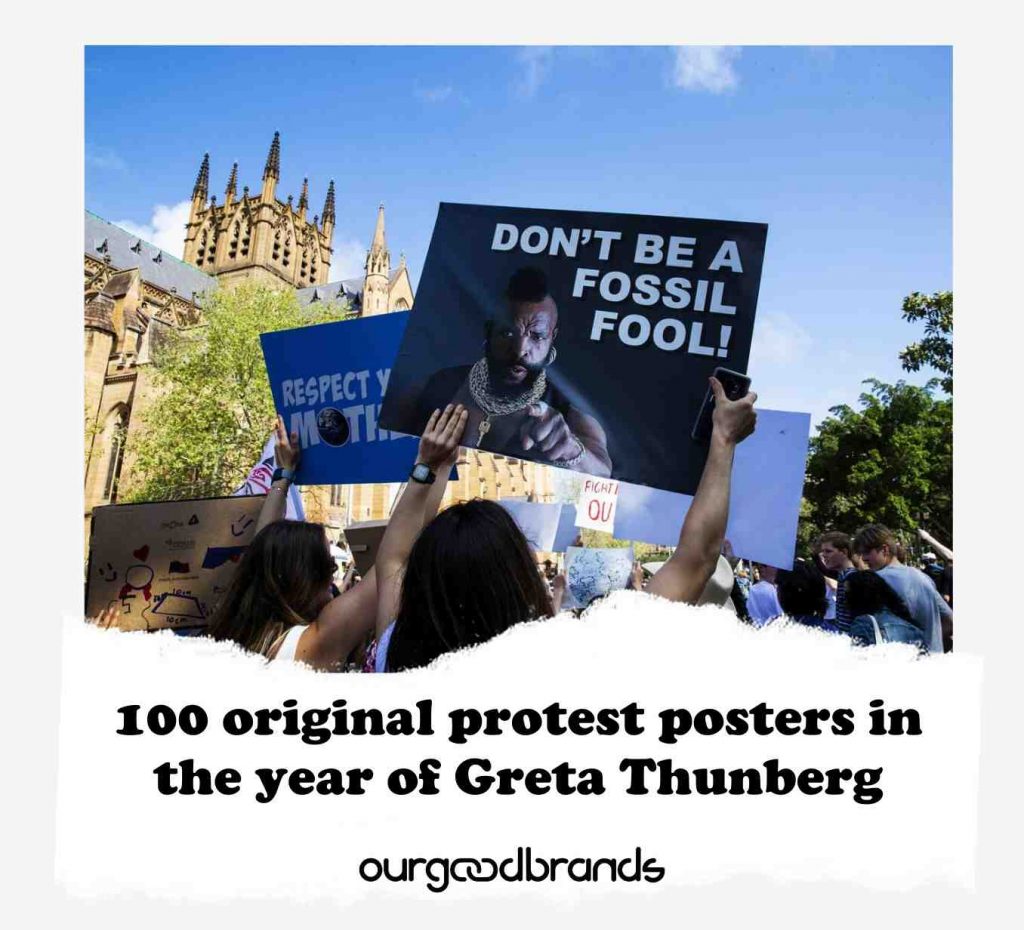 100 original protest posters in the year of Greta Thunberg
