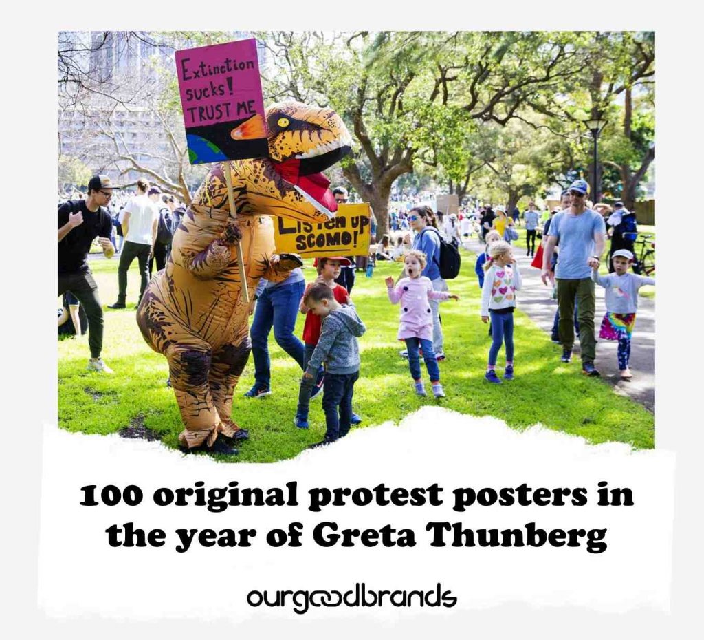 100 original protest posters in the year of Greta Thunberg