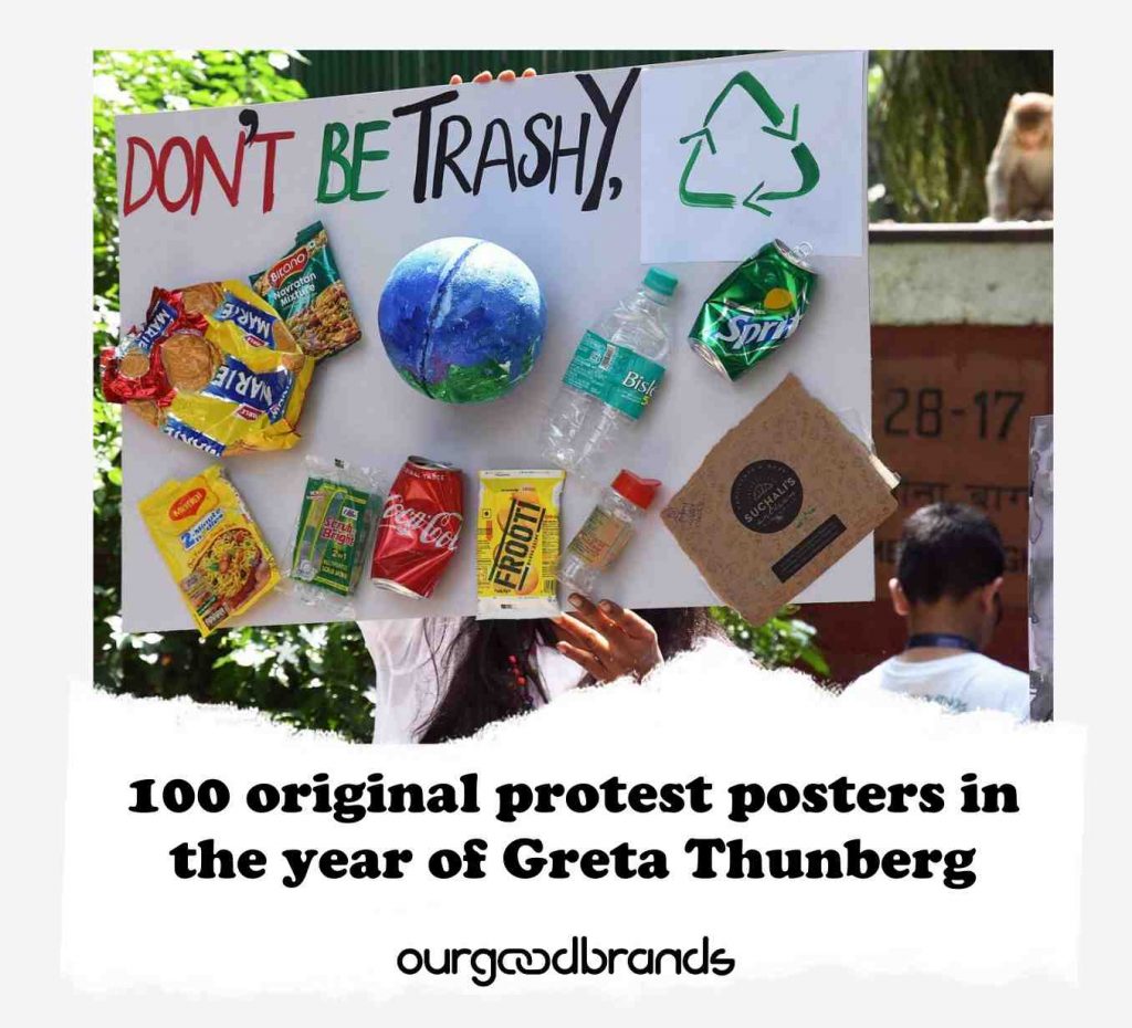 100 original protest posters in the year of Greta Thunberg