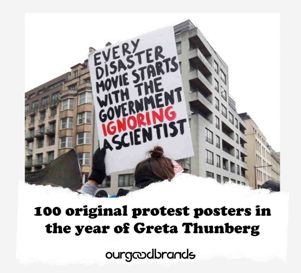 100 original protest posters in the year of Greta Thunberg