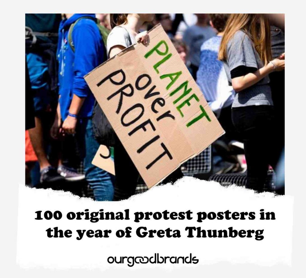 100 original protest posters in the year of Greta Thunberg