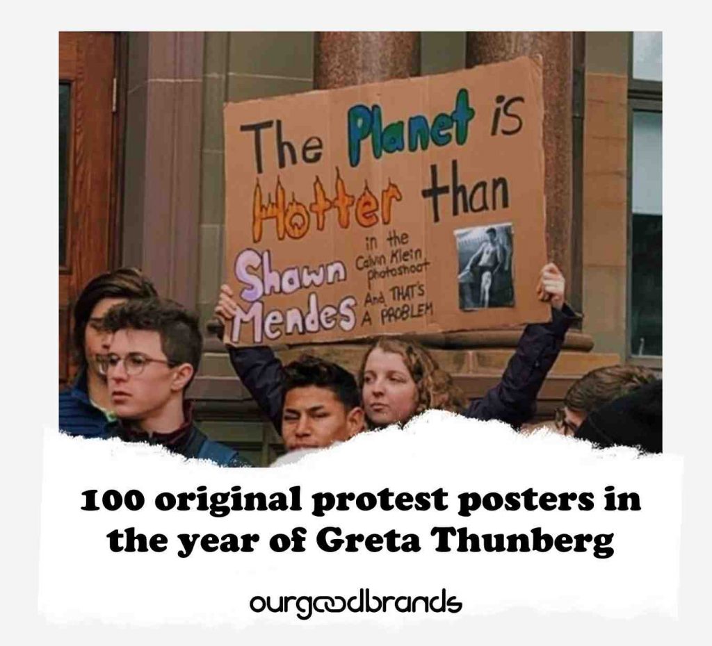 100 original protest posters in the year of Greta Thunberg