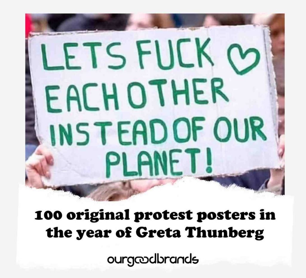 100 original protest posters in the year of Greta Thunberg