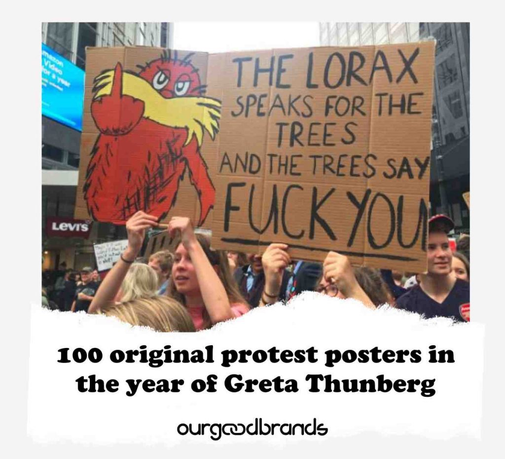 100 original protest posters in the year of Greta Thunberg