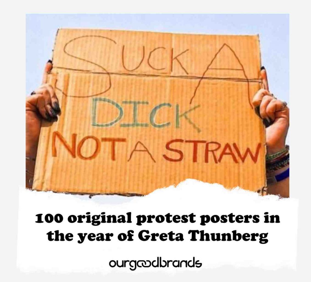 100 original protest posters in the year of Greta Thunberg