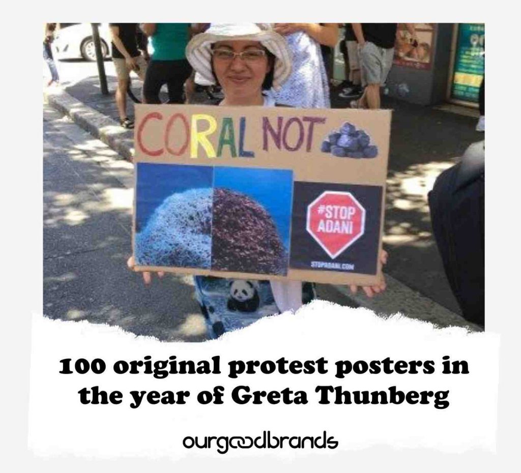 100 original protest posters in the year of Greta Thunberg