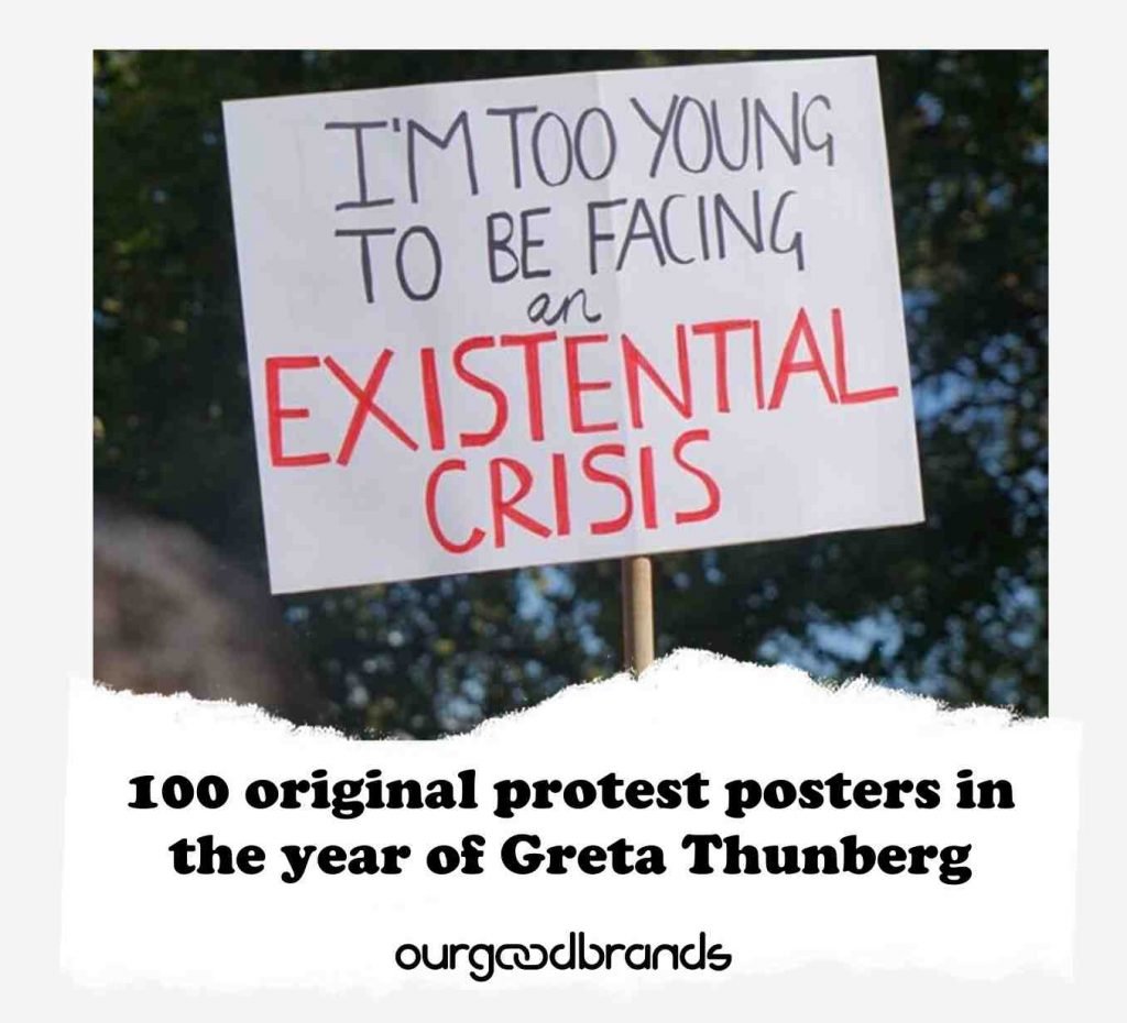 100 original protest posters in the year of Greta Thunberg