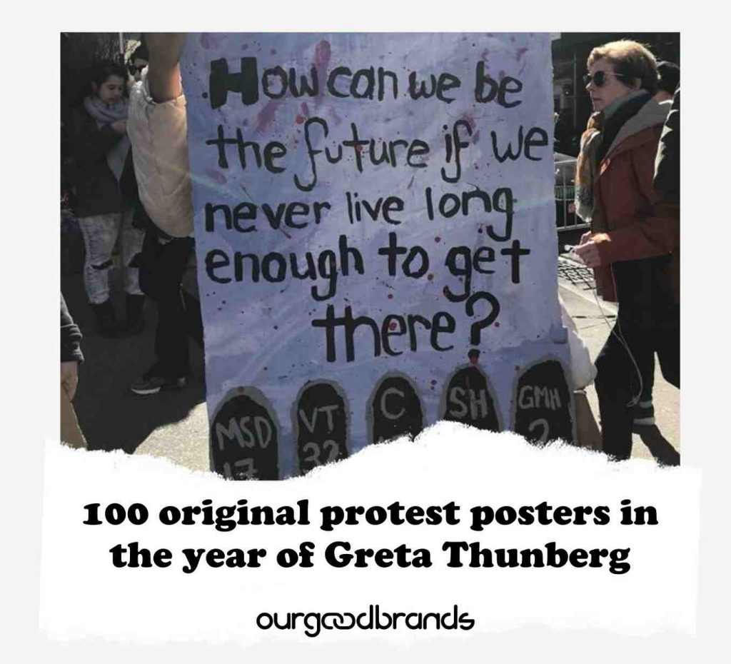 100 original protest posters in the year of Greta Thunberg