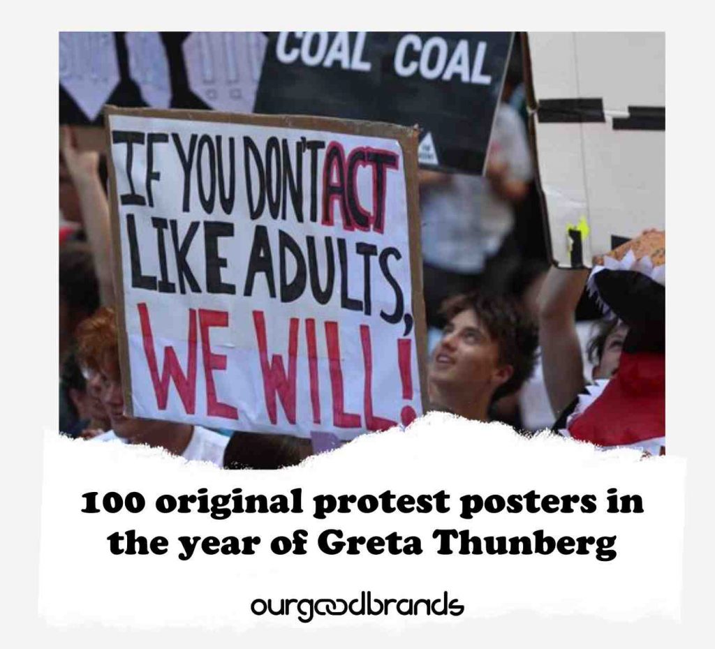 100 original protest posters in the year of Greta Thunberg