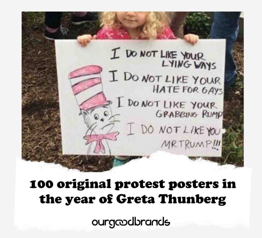 100 original protest posters in the year of Greta Thunberg