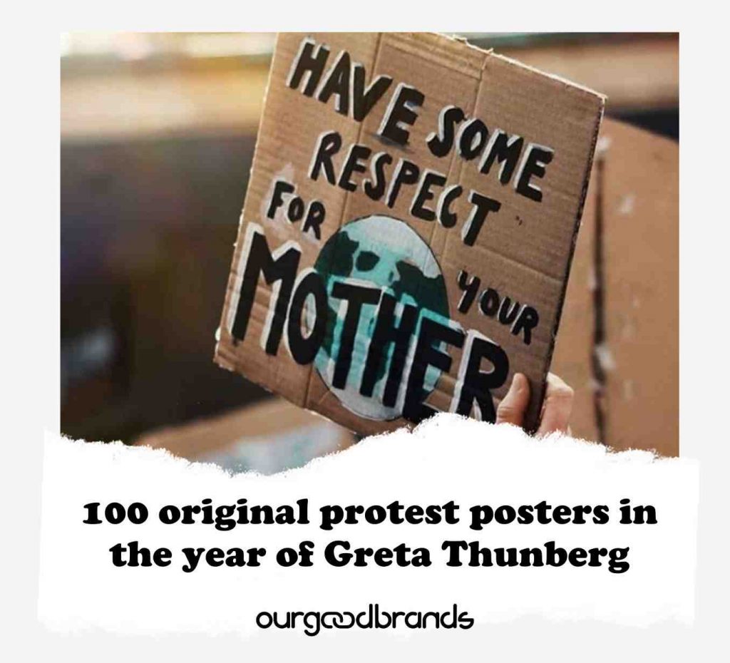 100 original protest posters in the year of Greta Thunberg