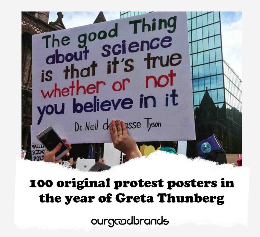 100 original protest posters in the year of Greta Thunberg