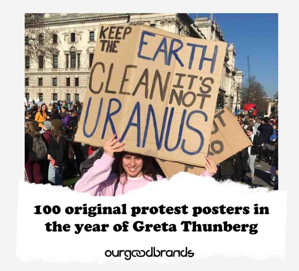100 original protest posters in the year of Greta Thunberg