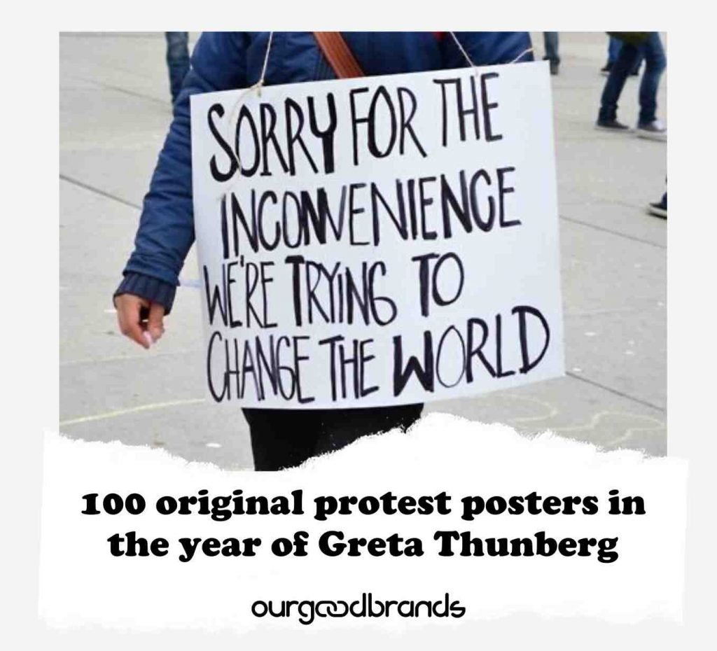 100 original protest posters in the year of Greta Thunberg