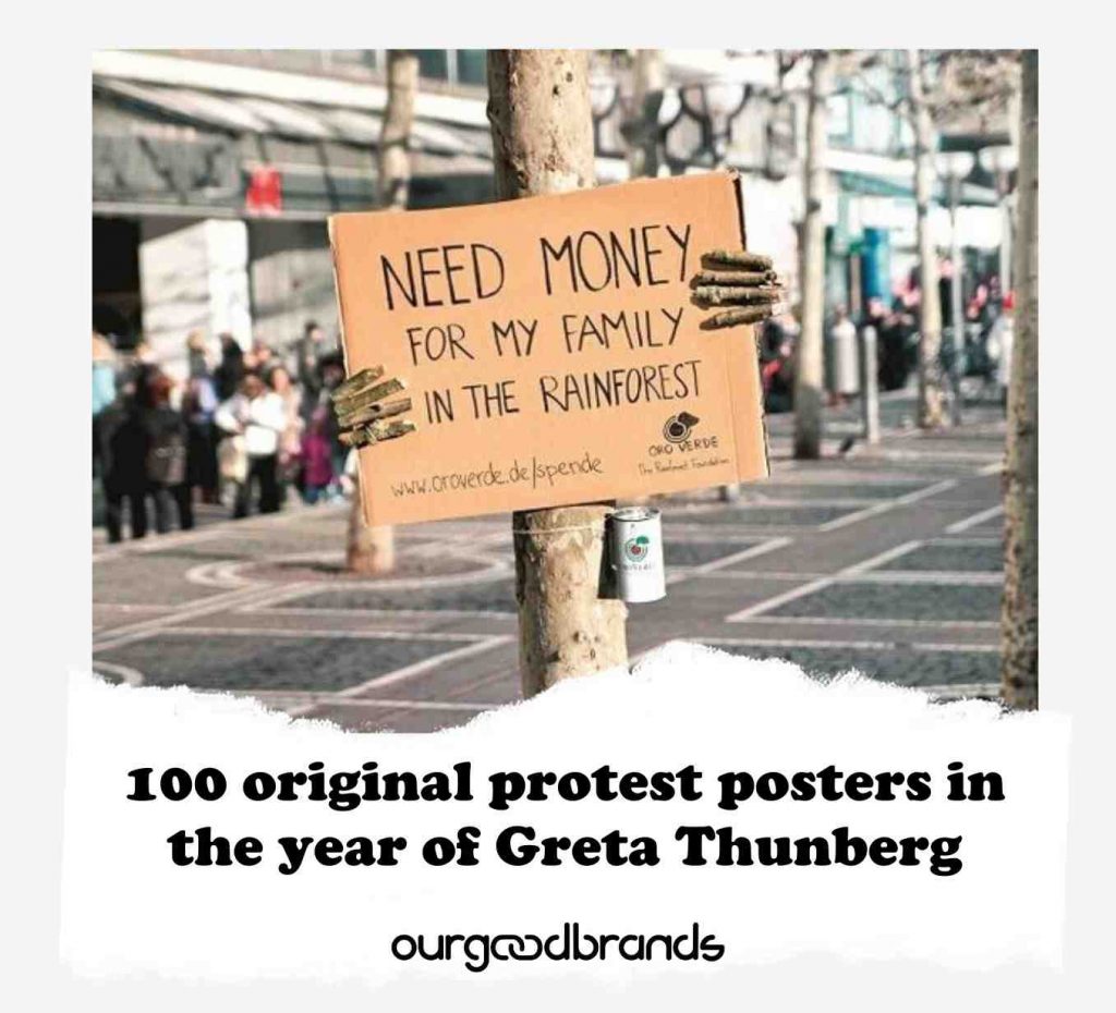 100 original protest posters in the year of Greta Thunberg