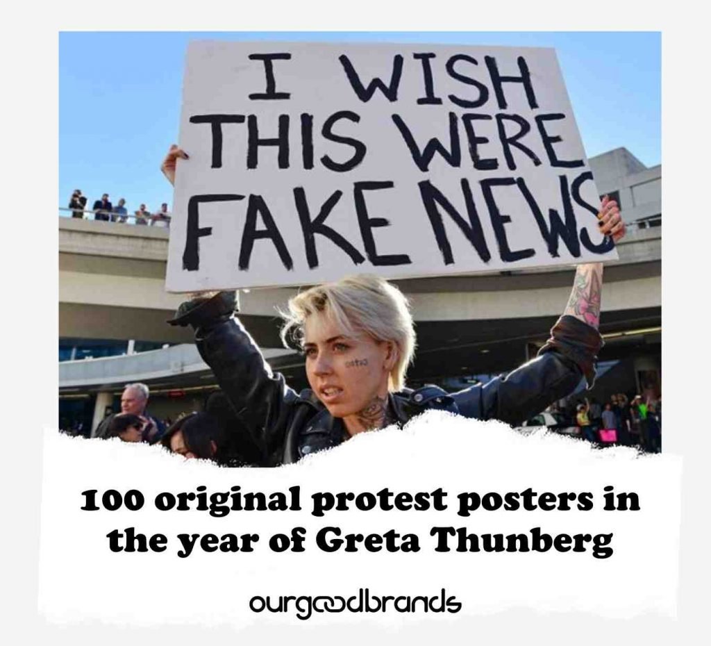 100 original protest posters in the year of Greta Thunberg