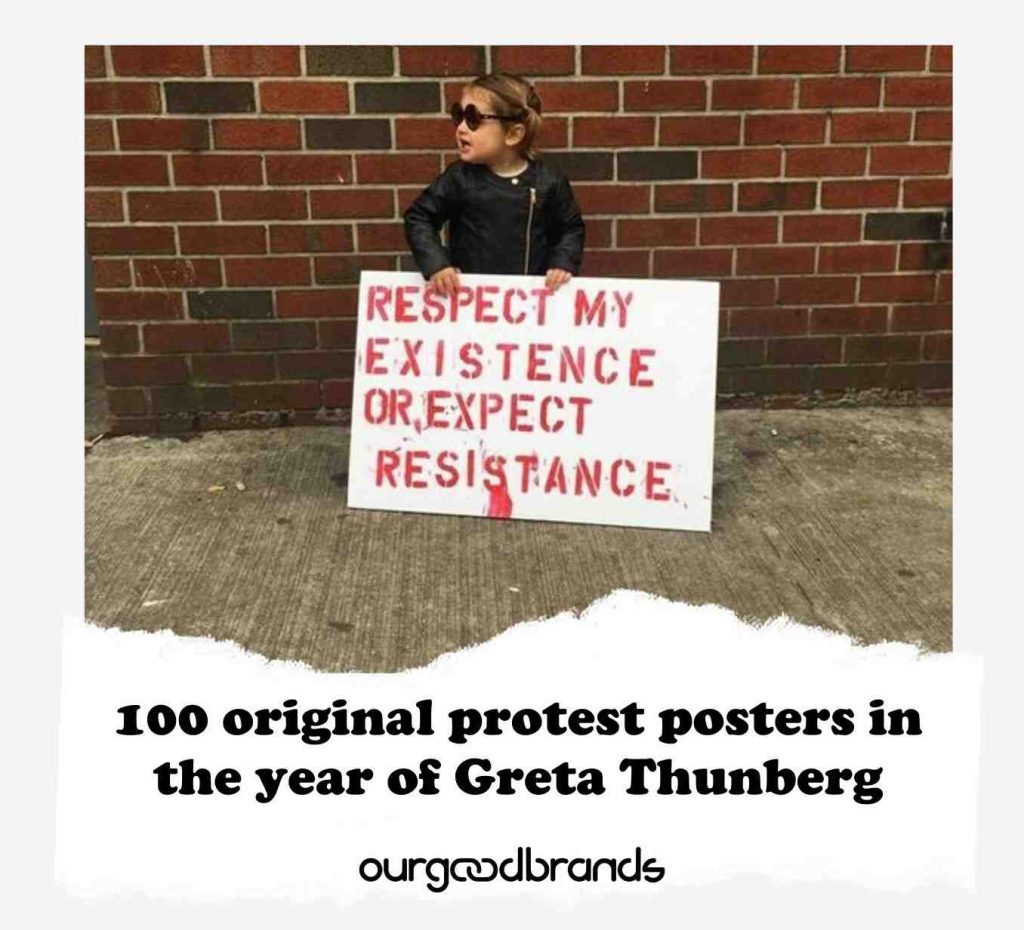 100 original protest posters in the year of Greta Thunberg