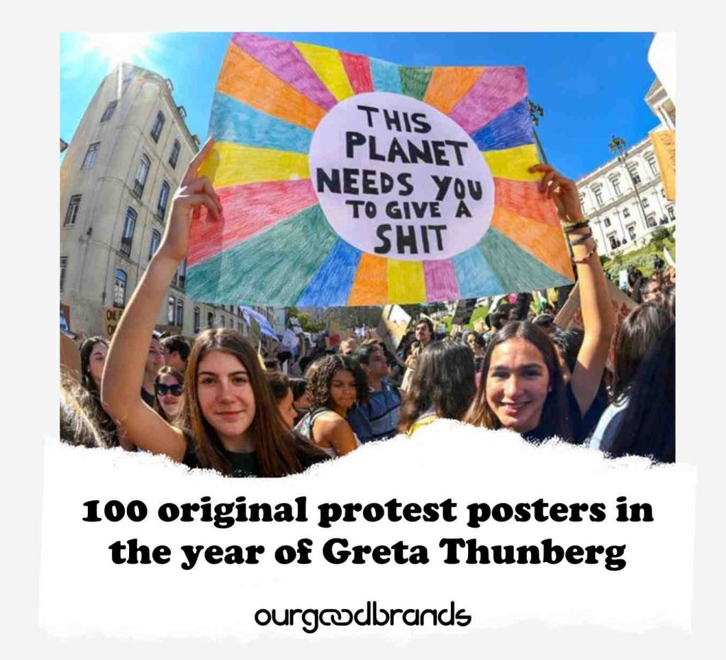 100 original protest posters in the year of Greta Thunberg