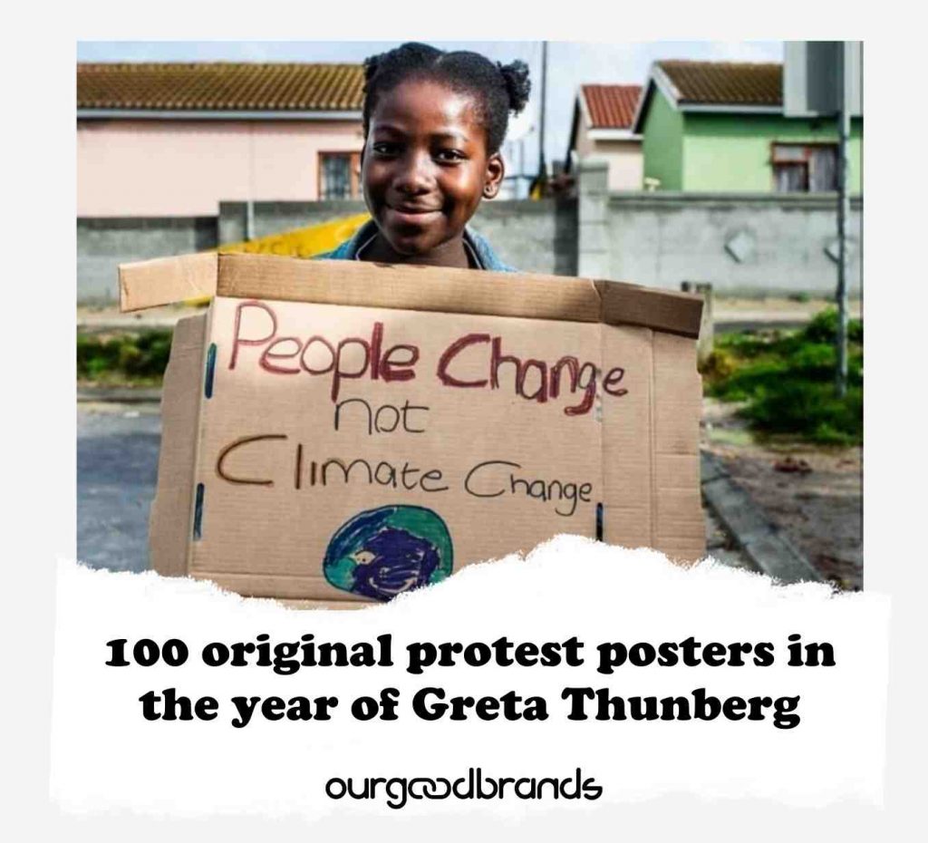 100 original protest posters in the year of Greta Thunberg