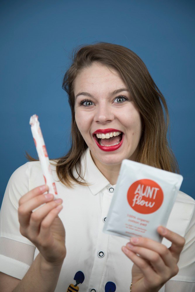 aunt flow social enterprise organic menstrual products
