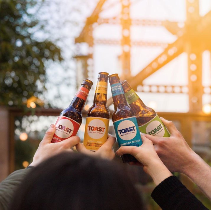 save food waste toast ethical beer