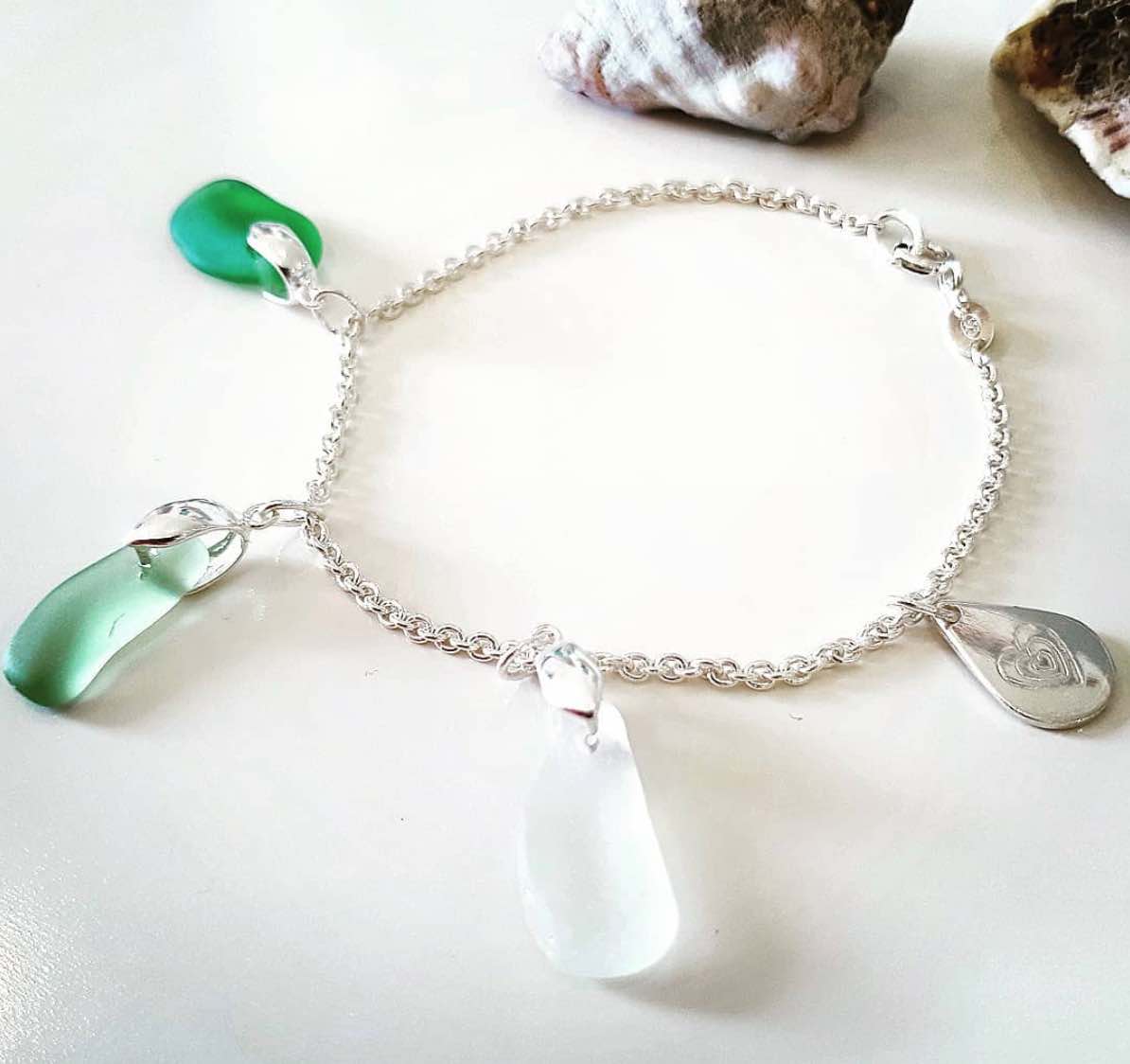 Upcycled seaglass jewellery for mermaids
