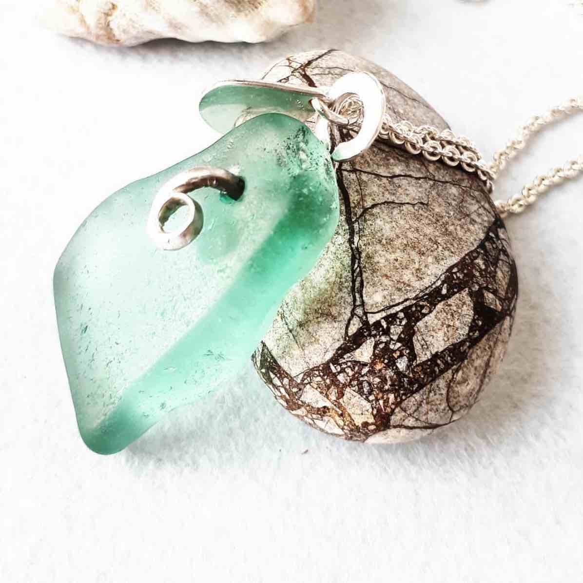 Upcycled seaglass jewellery for mermaids