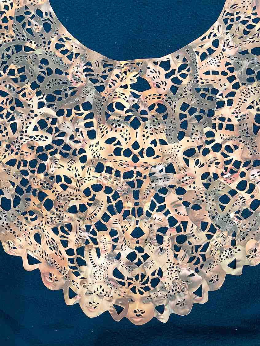 Fashion artactivist repurposes magazines to speak up for garment workers