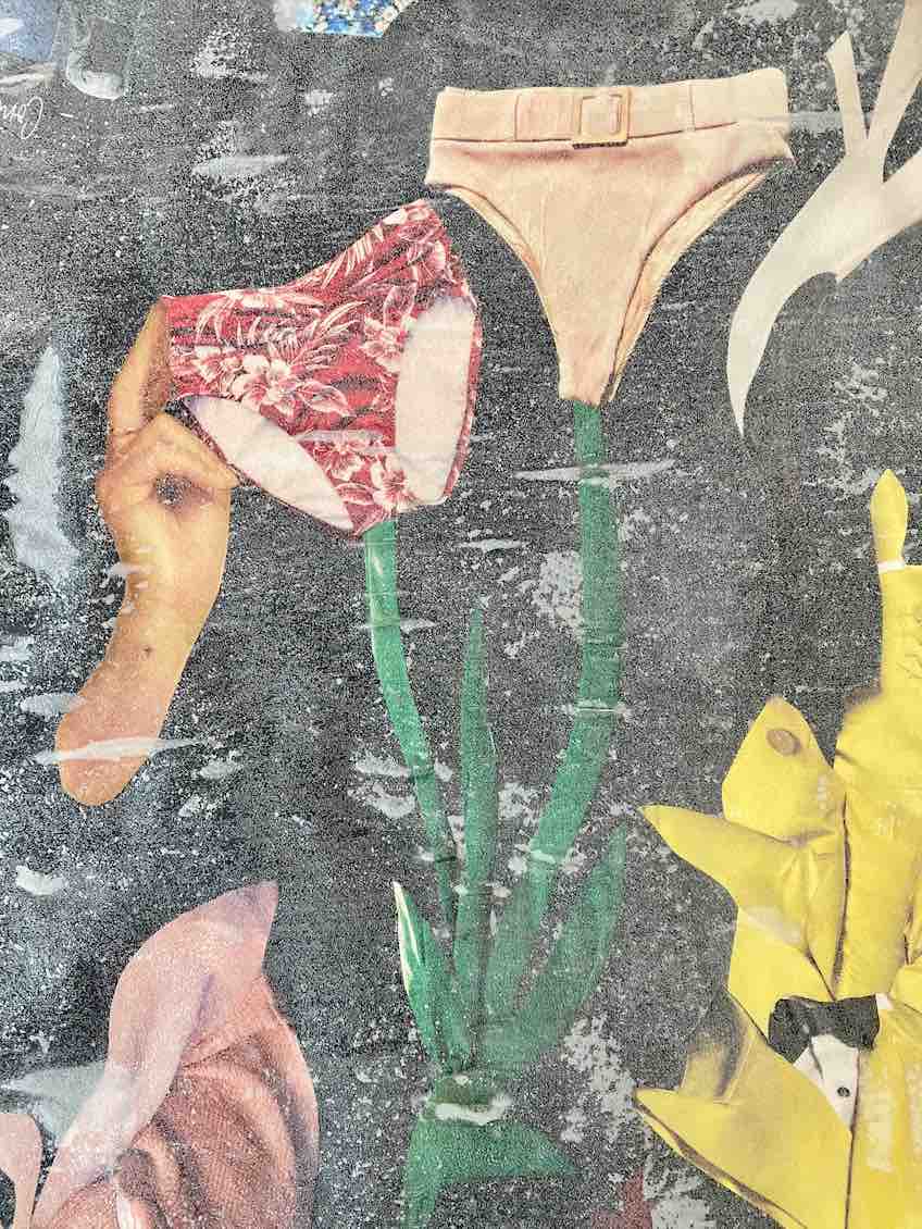 Fashion artactivist repurposes magazines to speak up for garment workers