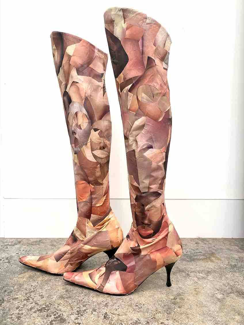 Fashion artactivist repurposes magazines to speak up for garment workers