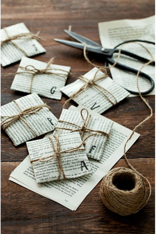 13 DIY low cost ideas using upcycled gift wrapping materials